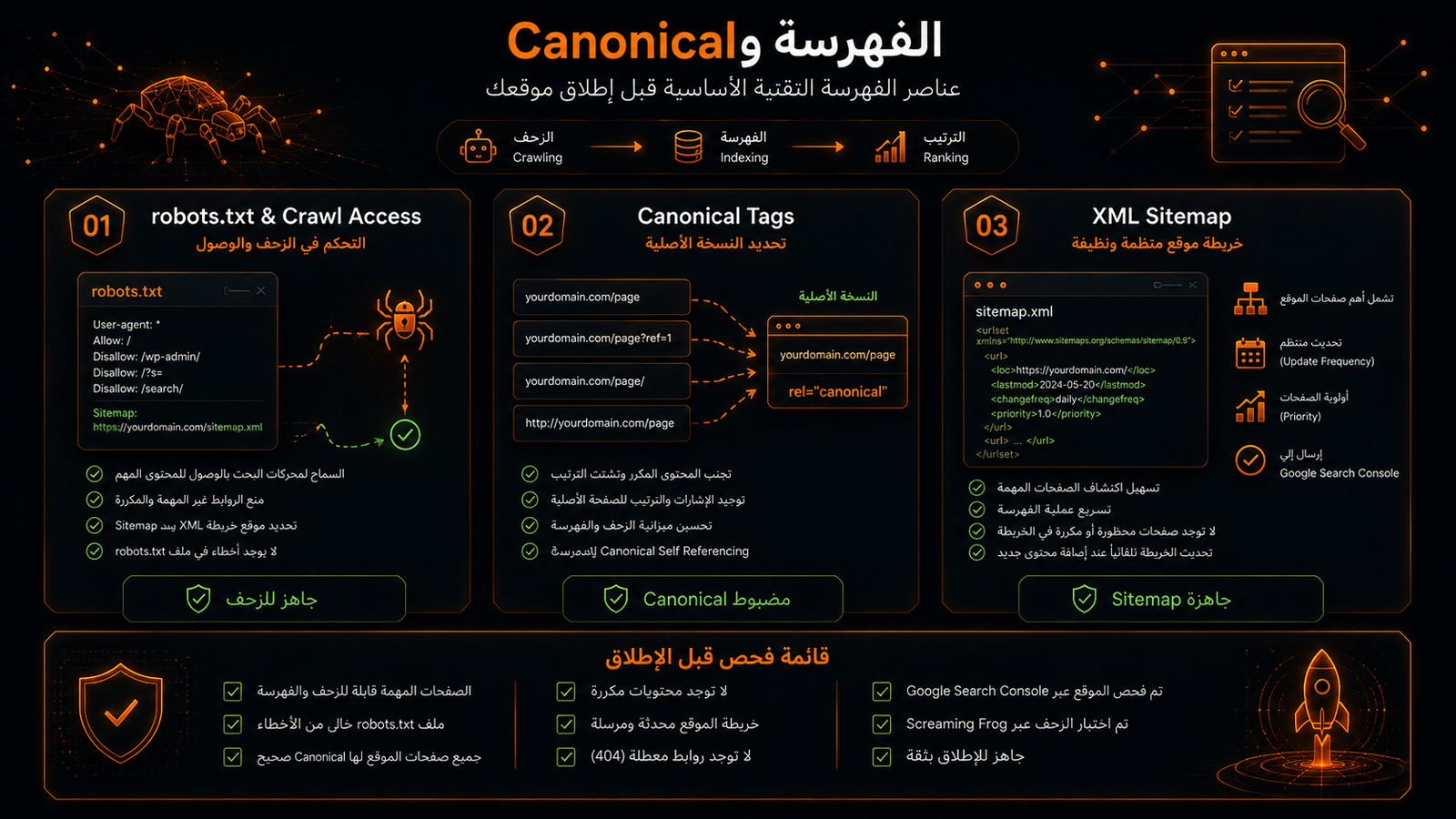 الفهرسة وCanonical في السيو 