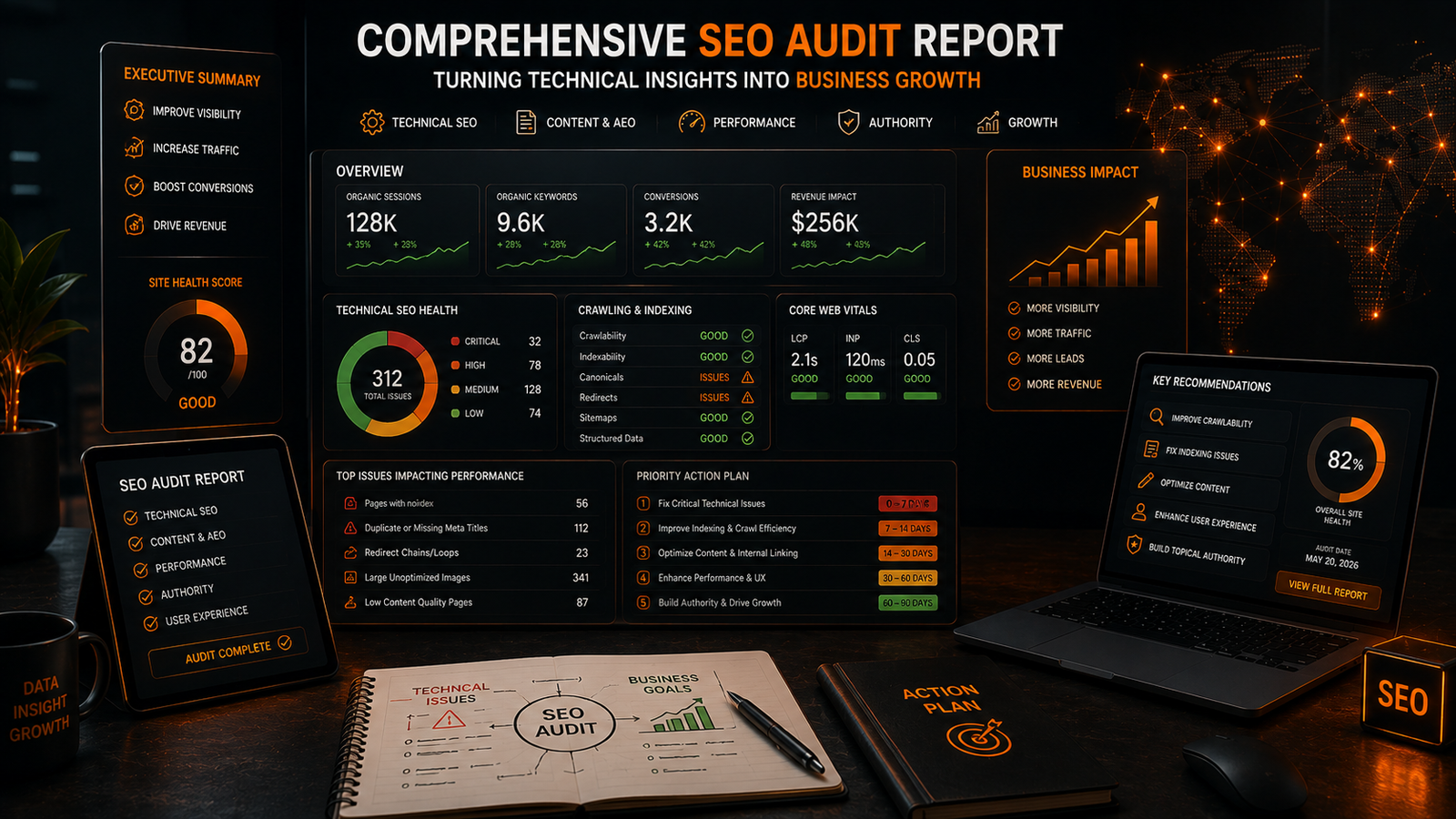 تدقيق SEO شامل: ما الذي يجب أن يتضمنه التقرير الاحترافي؟